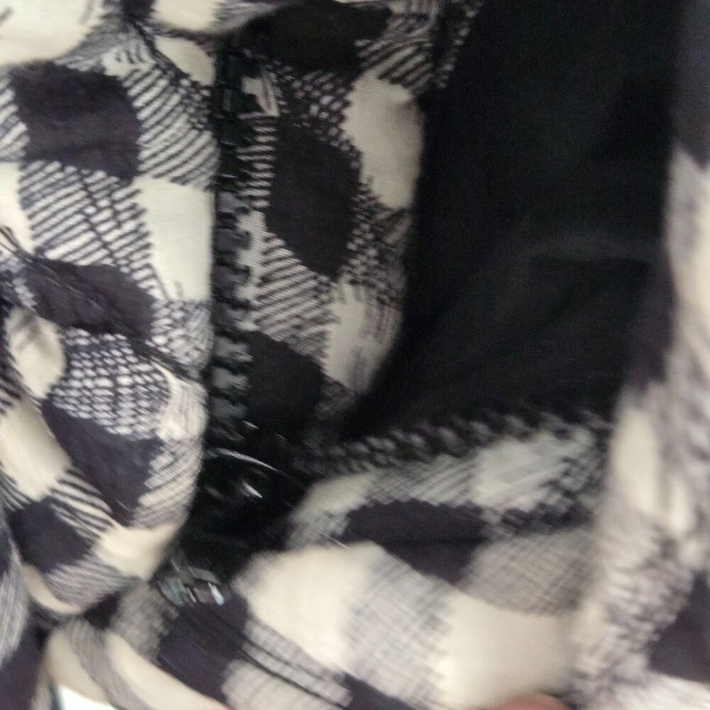 MII Collection Au Musee Oversized Quilted Jacket Sz M Check Cotton streetwear‎ - Picture 10 of 16
